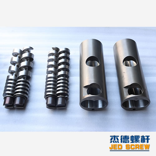 杰德 食品挤出机平行异向双螺杆机筒  工厂直销 十年老厂 技术精湛